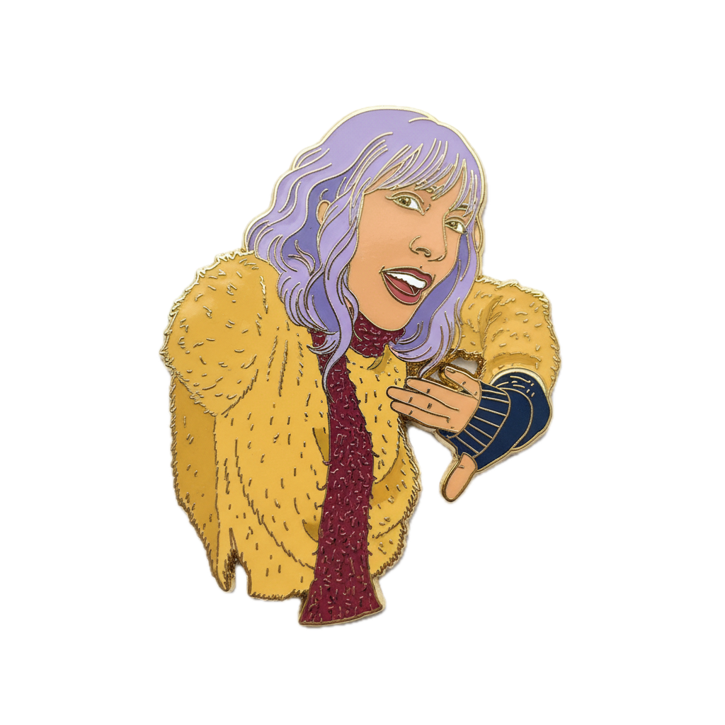 The BLAQQAT Herself enamel pin