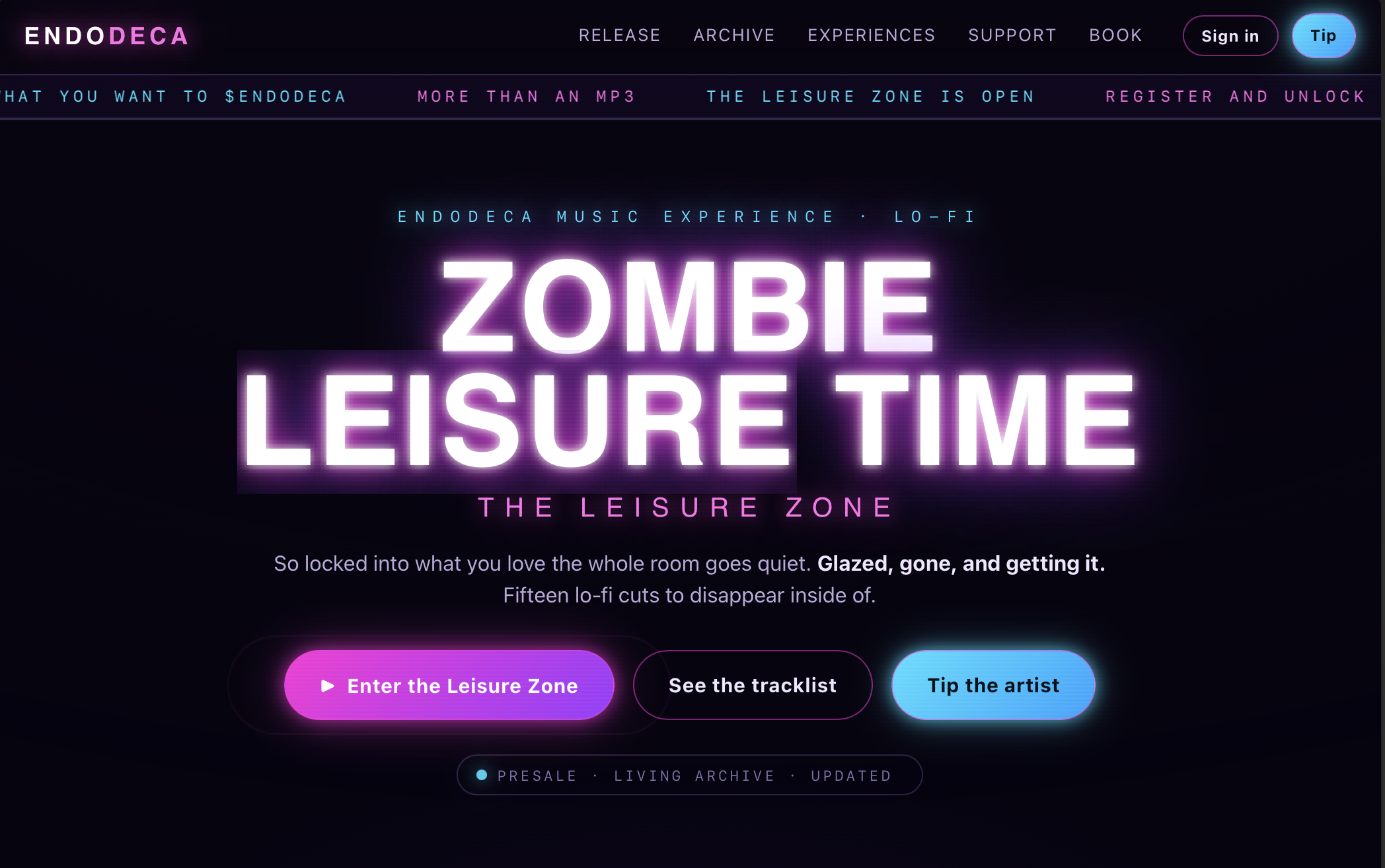 ENDODECA — Zombie Leisure Time