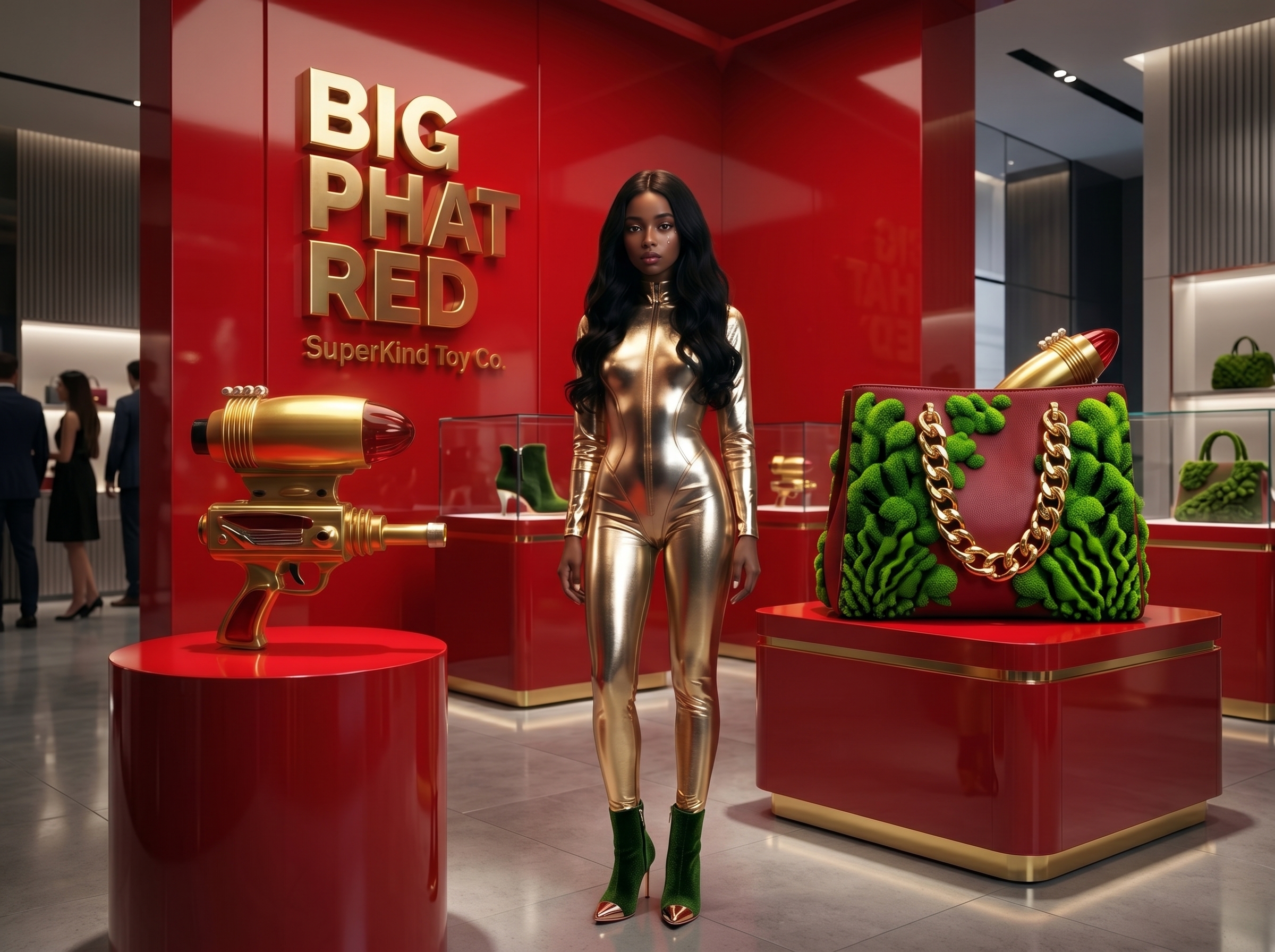 Super Kind Toy Co — Ms. Petty and Big Phat Red banner