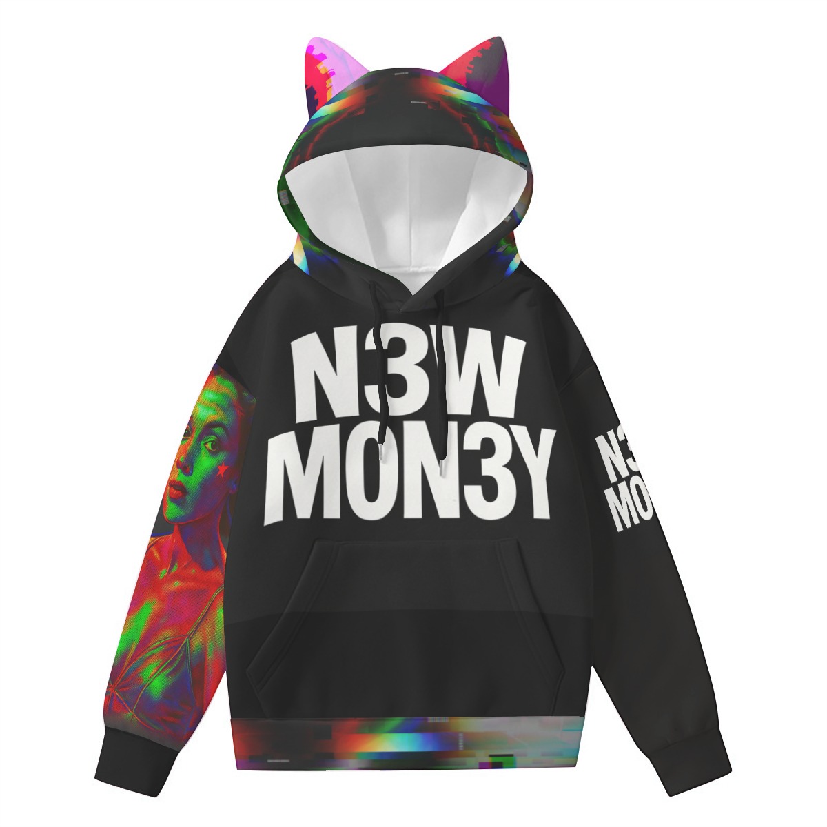 N3W M0N3Y hoodie, second view